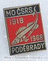 Rybářský odznak MO ČSRS Poděbrady 1918-1