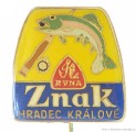Rybářský odznak Znak Hradec Králové Ryna